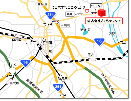 株式会社 さくらテックス 地図